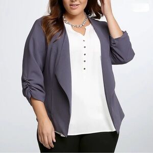 Torrid Drape Front Blazer